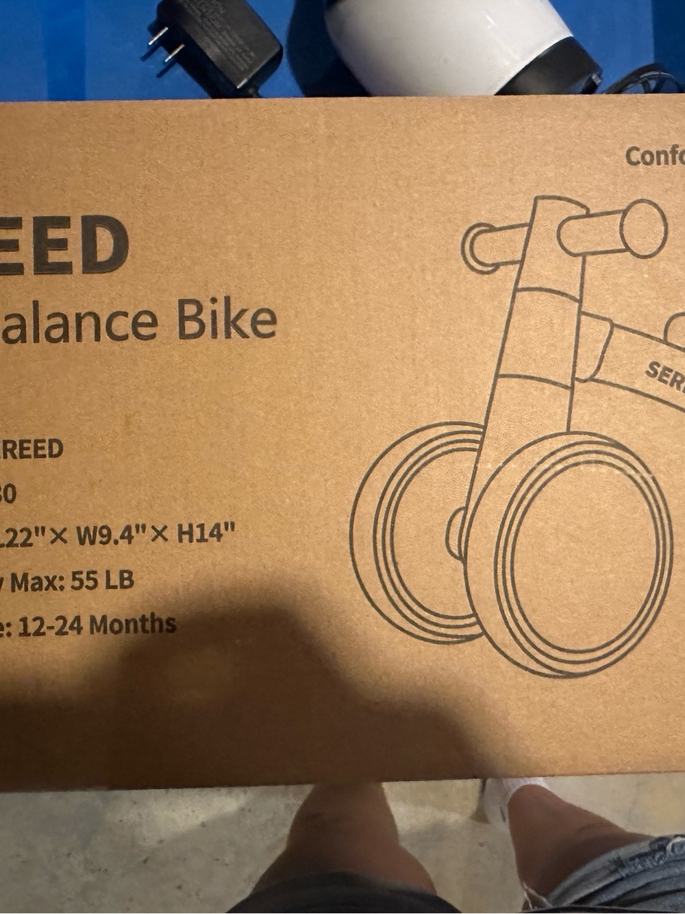 Sereed Toddlers' Balance Bike - Black & White Ride-On - Picture 2 of 3